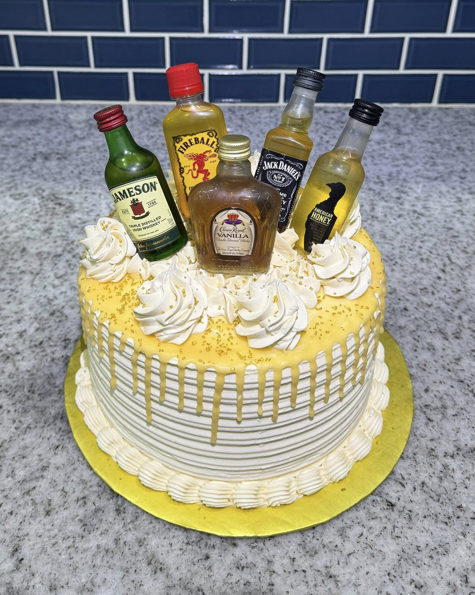 Adult milestone birthday cake