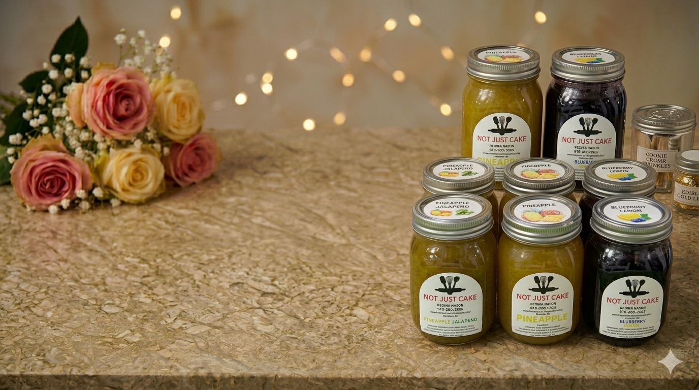 Canned Goods from Not Just Cake bakery